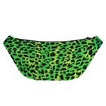 Green And Black Cheetah Print Fanny Pack