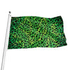 Green And Black Cheetah Print Flag