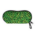 Green And Black Cheetah Print Glasses Case