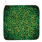 Green And Black Cheetah Print Hand Towel