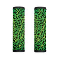Green And Black Cheetah Print Handle Covers