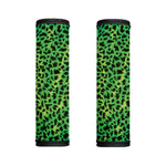 Green And Black Cheetah Print Handle Covers