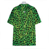 Green And Black Cheetah Print Hawaiian Shirt