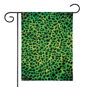 Green And Black Cheetah Print House Flag