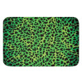 Green And Black Cheetah Print Indoor Door Mat