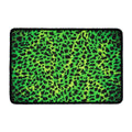 Green And Black Cheetah Print Kitchen Mat