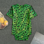 Green And Black Cheetah Print Men's Bodysuit