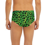 Green And Black Cheetah Print Men's Briefs