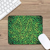 Green And Black Cheetah Print Mouse Pad