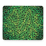 Green And Black Cheetah Print Mouse Pad