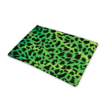 Green And Black Cheetah Print Pet Cooling Mat Cover