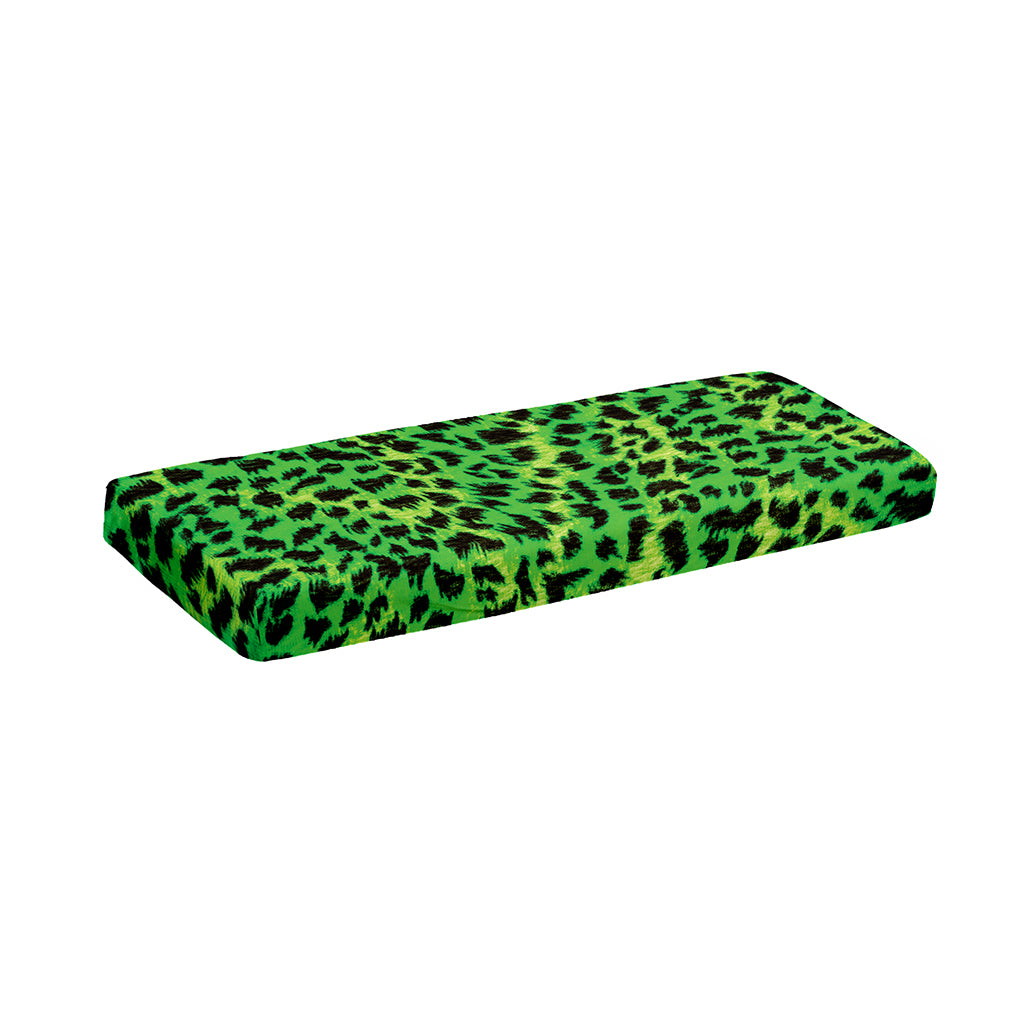 Green And Black Cheetah Print Piano Keyboard Cover