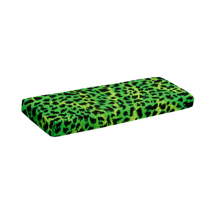 Green And Black Cheetah Print Piano Keyboard Cover