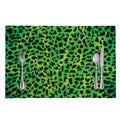 Green And Black Cheetah Print Placemat