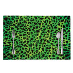 Green And Black Cheetah Print Placemat
