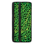 Green And Black Cheetah Print Refrigerator Handle Covers