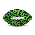 Green And Black Cheetah Print Rugby Ball