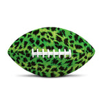 Green And Black Cheetah Print Rugby Ball