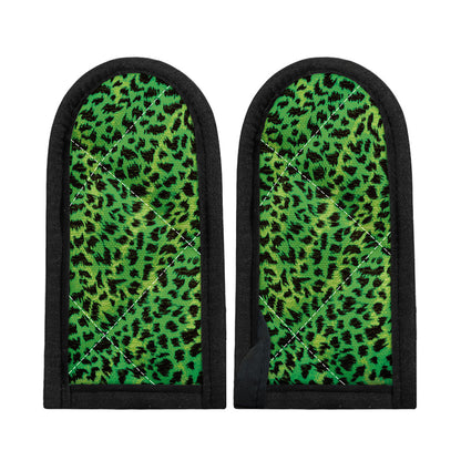 Green And Black Cheetah Print Skillet Handle Cover