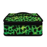 Green And Black Cheetah Print Small Lunch Bag