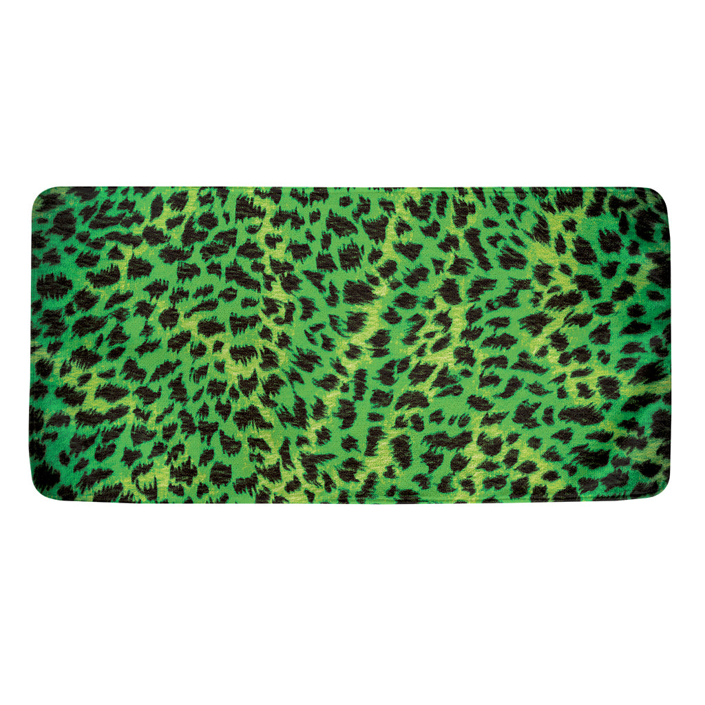 Green And Black Cheetah Print Towel