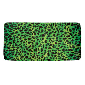 Green And Black Cheetah Print Towel