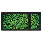Green And Black Cheetah Print Trifold Wallet