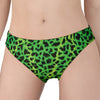 Green And Black Cheetah Print Women's Panties