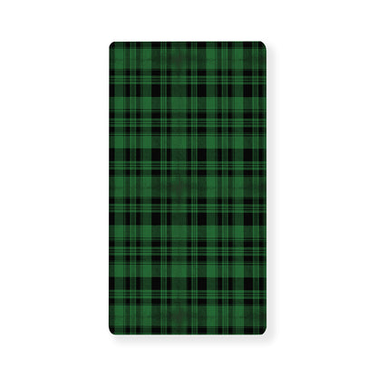 Green And Black Tartan Pattern Print Baby Crib Sheet