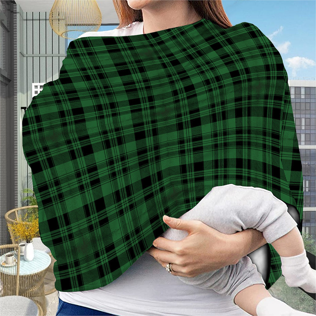 Green And Black Tartan Pattern Print Baby Seat Cover