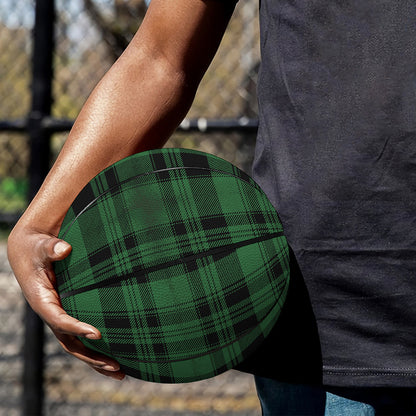 Green And Black Tartan Pattern Print Basketball