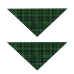 Green And Black Tartan Pattern Print Dog Bandana