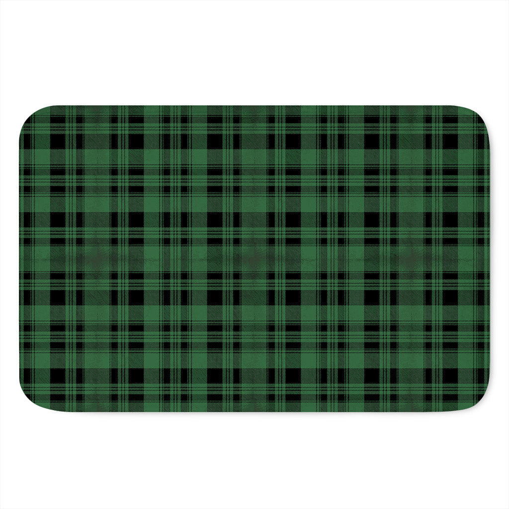 Green And Black Tartan Pattern Print Indoor Door Mat