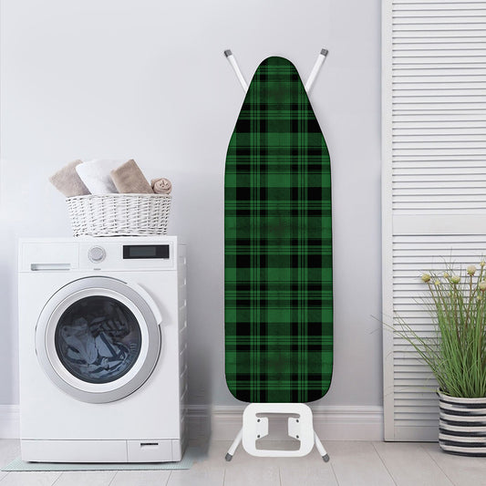 Green And Black Tartan Pattern Print Ironing Board Cover