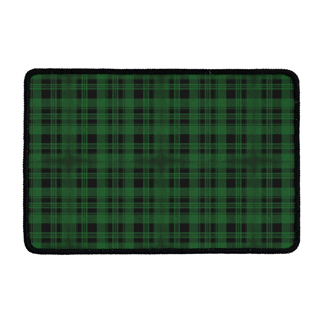 Green And Black Tartan Pattern Print Kitchen Mat