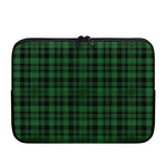 Green And Black Tartan Pattern Print Laptop Sleeve
