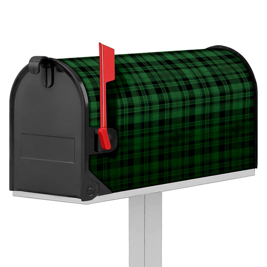 Green And Black Tartan Pattern Print Mailbox Cover