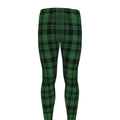 Green And Black Tartan Pattern Print Men's Leggings