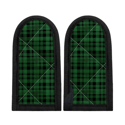 Green And Black Tartan Pattern Print Skillet Handle Cover
