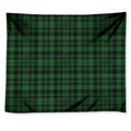 Green And Black Tartan Pattern Print Tapestry