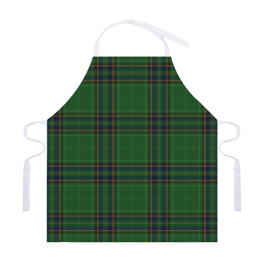 Green And Blue Stewart Tartan Print Adjustable Apron