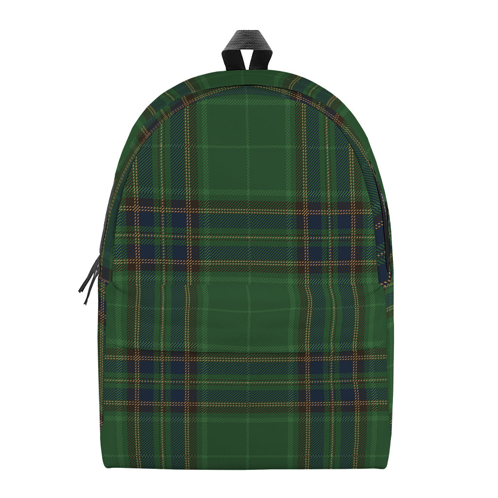 Green And Blue Stewart Tartan Print Backpack