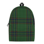 Green And Blue Stewart Tartan Print Backpack