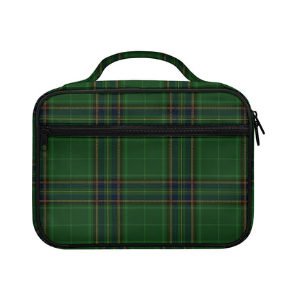 Green And Blue Stewart Tartan Print Briefcase Bible Bag
