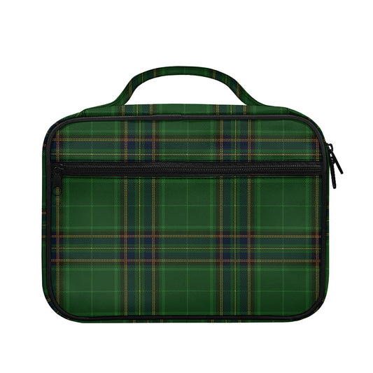Green And Blue Stewart Tartan Print Briefcase Bible Bag