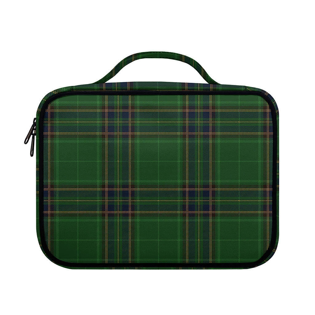 Green And Blue Stewart Tartan Print Briefcase Bible Bag