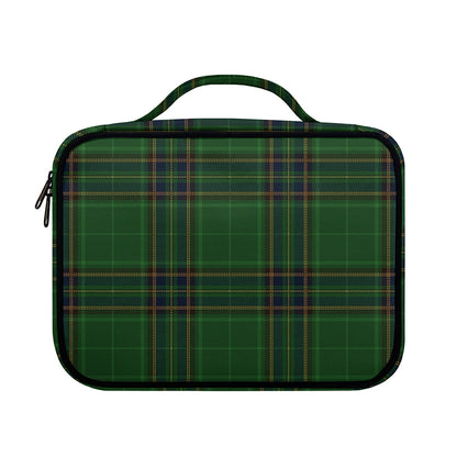 Green And Blue Stewart Tartan Print Briefcase Bible Bag