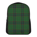 Green And Blue Stewart Tartan Print Casual Backpack