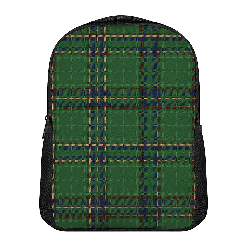 Green And Blue Stewart Tartan Print Casual Backpack