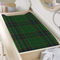 Green And Blue Stewart Tartan Print Changing Pad Cover